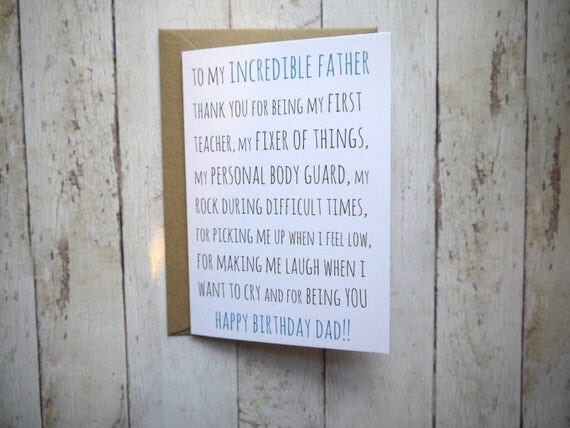 Dad birthday card // Funny Dad birthday card // Birthday card