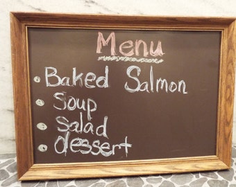 Classic vintage schoolhouse magnetic chalkboard