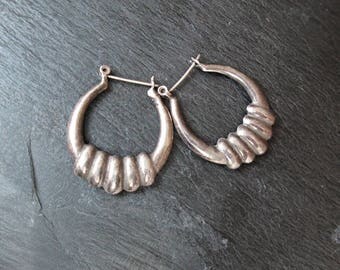 Sterling Silver Earrings - 1980's Vintage
