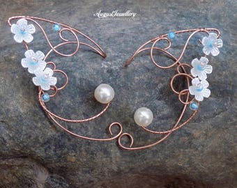 Elven Ear Cuffs - Copper Elven Ear Cuffs - Fairy Ear Cuffs - Elf Ear Cuffs - Elven Ear Wraps - Ear Cuffs - Fairy Ear Wraps - Halloween