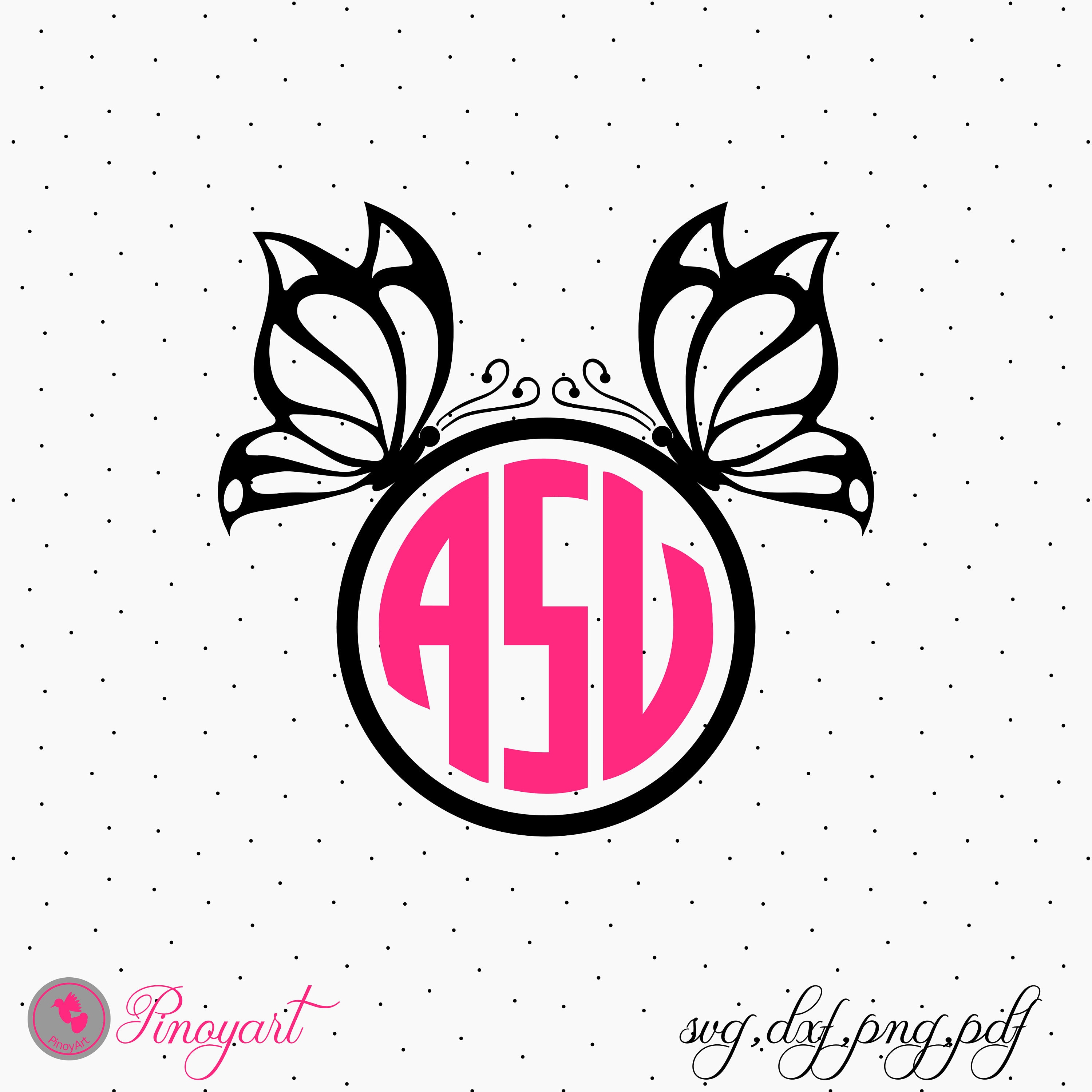 Free Free 316 Butterfly Monogram Svg Free SVG PNG EPS DXF File
