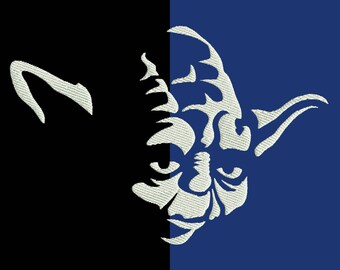 Yoda embroidery design - Machine Embroidery Design - INSTANT DOWNLOAD - kids design - 8 sizes - 9 file formats