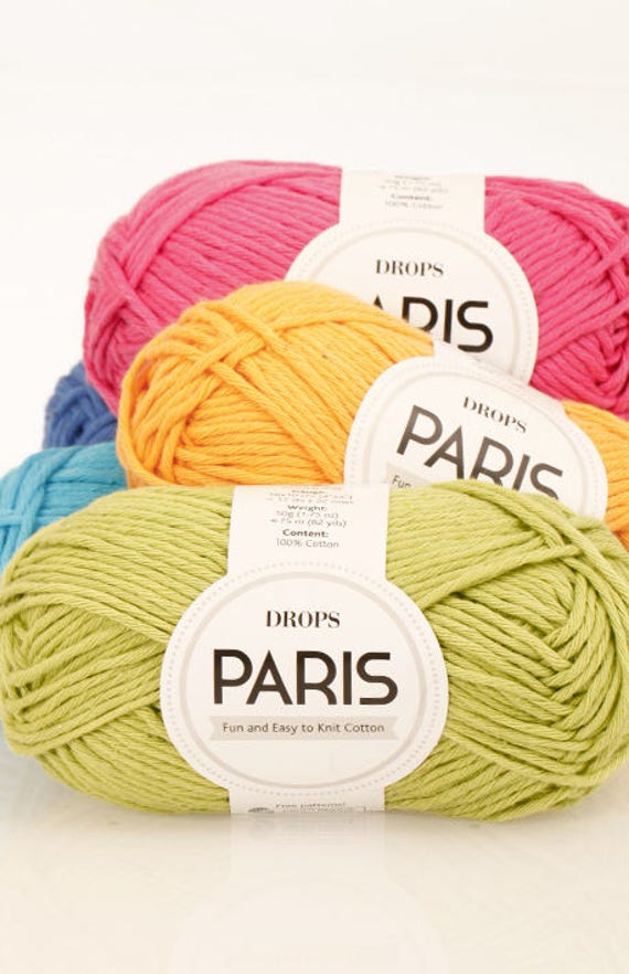 DROPS Paris Knitting yarn Cotton yarn Crochet yarn Crochet