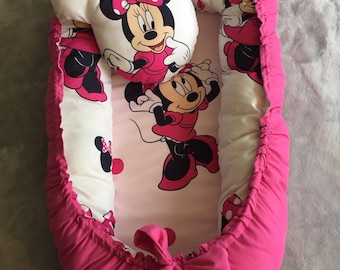 Infant-baby-nest-double-side-with-toy-cat-for-girl-sleeper-portable-bed