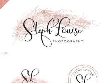 birds logo photography logo watermark feather logo