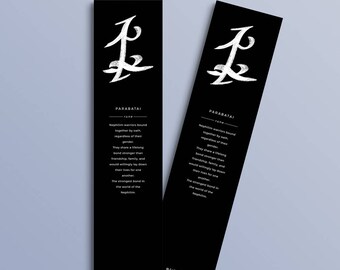 Parabatai/Friendship Rune bookmark (Shadowhunter Chronicles inspired)