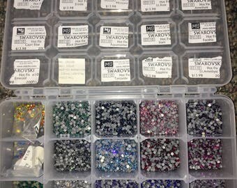 Swarovski Assorted Hot Fix Crystals (ss10 2.88mm, 2,500 Count)