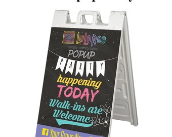 A Frame Street Sign for Lularoe Consultant - LLR Sidewalk Sign - Quick Turnaround - Popup Party Sign