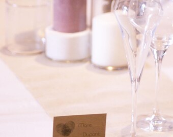 Marque place de mariage kraft