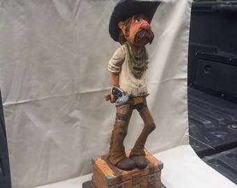 Handcarved cowboy western theme