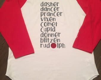 dasher reindeer shirt