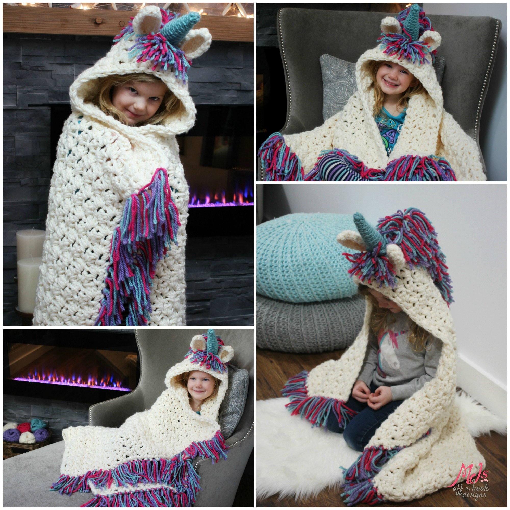 Unicorn blanket Crochet Pattern Crochet Pattern for Unicorn