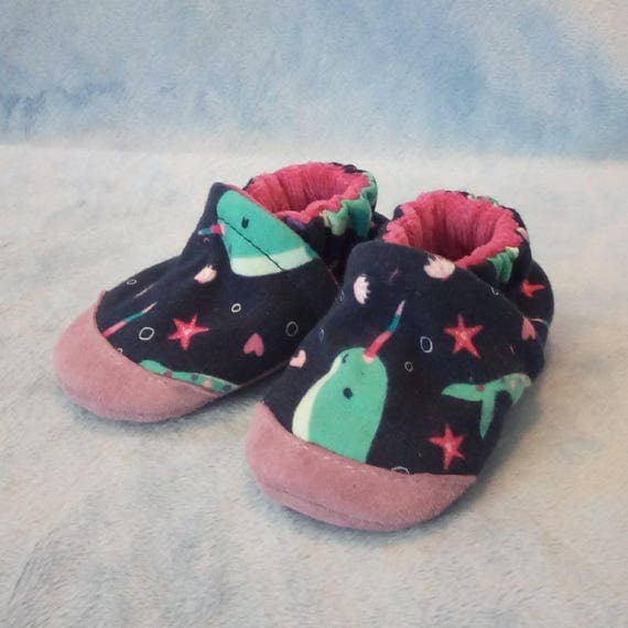 Narwhals: Soft Sole Baby Shoes 6-12M Narwhals: Soft Sole Baby Shoes 6-12M