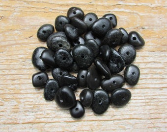 DRILLED STONE BEADS Natural Stone Beads Lake Stone Beads Drilled Stone Supply