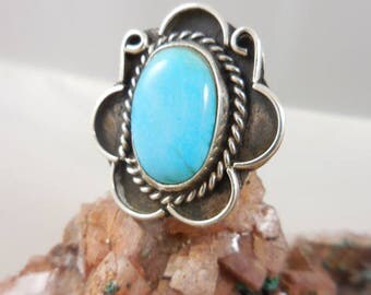 Native American Turquoise Sterling Silver Ring