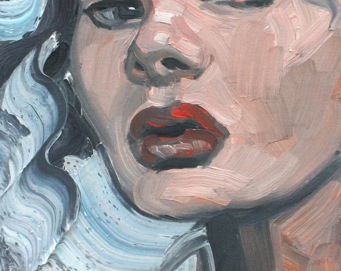 Ivanna Humpalot, 9x12 inches oil on canvas panel by KennEy Mencher