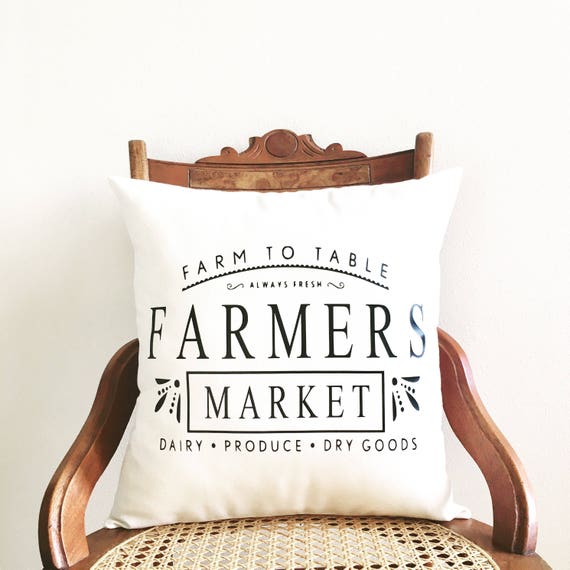 farmhouse pillow cover farmers market pillow cover farmhouse