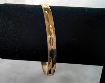 Vintage Napier Bracelet, Gold Bangle Bracelet, Gold Bracelet, Napier