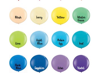 New Colors! - 36" Latex Balloons, Giant Balloons, 3' Balloons, Event Balloons, Jumbo Balloons | Wedding Balloons