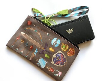 Legend of Zelda Breath of the Wild Inventory Leatherette Pouch Bag Purse