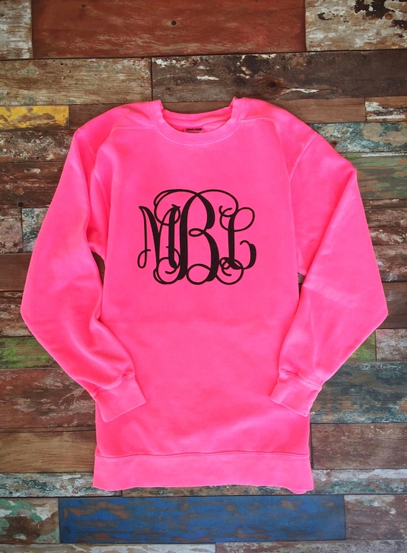 plaid monogram sweatshirt