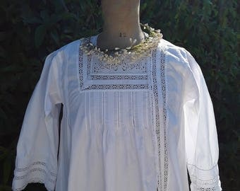 French Antique, Gown, French Vintage, France , Antique Clothes, French Embroidery, Wedding Dress, Bridal , Vintage Wedding, Trousseau Bride