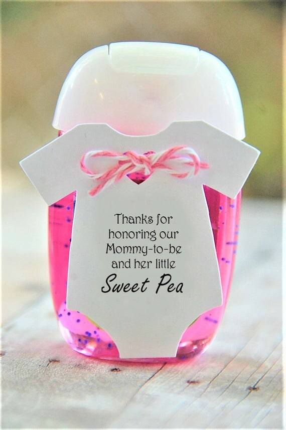 Sweet Pea Hand Sanitizer Baby Shower Favors Baby Shower Ideas