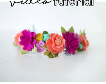 Felt flower tutorial | Etsy