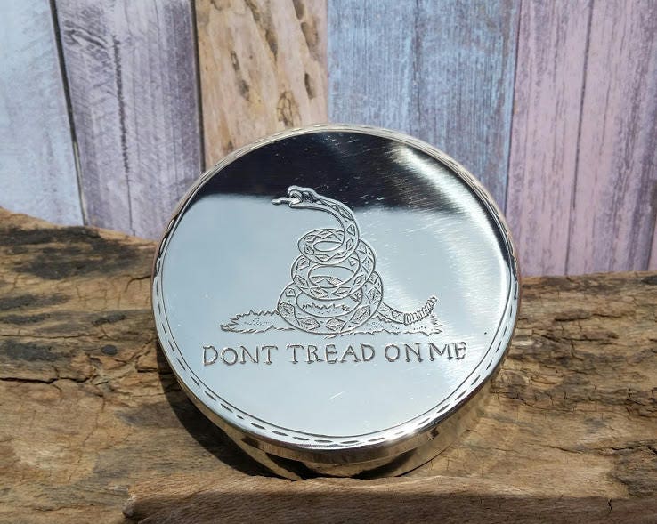 Custom Dip Can Engraved Lid Chew Can Tobacco Copenhagen