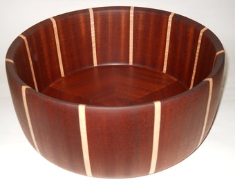 Sapele and Curly Maple Salad Bowl