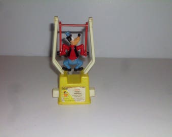 Vintage Goofy Tricky Trapeze Toy, Gabriel Industries toy, 1975 toy, Vintage Disney Toys