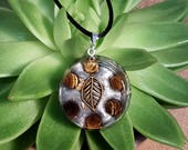 Tiger's Eye Orgone Pendant - Solar Plexus Chakra - Empath Jewelry - Orgone Necklace - Medium