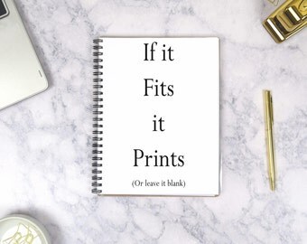 Blank Notebook Personalized Journal, Minimalist Notebook Personalized Diary, Custom Notebook Journal Personalized, Custom Spiral Notebook A5