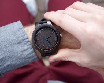 Engraved Wood Watch, Mens Wooden Watch, Wooden watch for Men, Husband Gift, Wood Watches for Men, Gifts for Him, Wooden Watch Men, Mens Gift