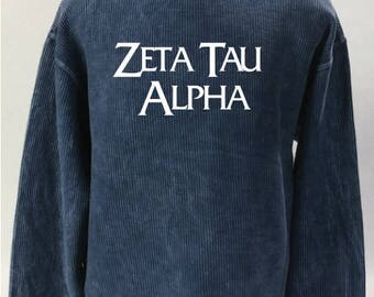 Zeta Tau Alpha Corded Sweatshirt