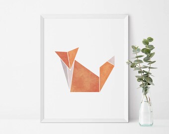 Fox Wall Art fox nursery art | etsy Fox Wall Art fox nursery art | etsy