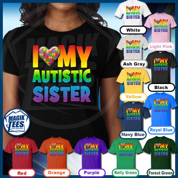 autism shirts for sister