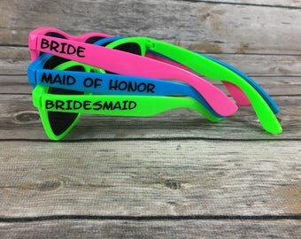10 ADULT Personalized Sunglasses, Wedding Party Favor, Party Favor Sunglasses, Bachelor Party Favor, Bachelorette Sunglasses, Bridal Party