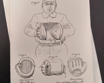 Baseball Glove Greeting Card
