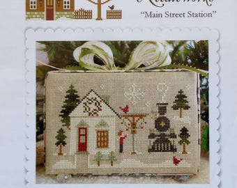 Cross Stitch Pattern | MAIN STREET STATION | Little House Needleworks | Christmas Ornament | Diane Williams | Counted Cross Stitch Pattern