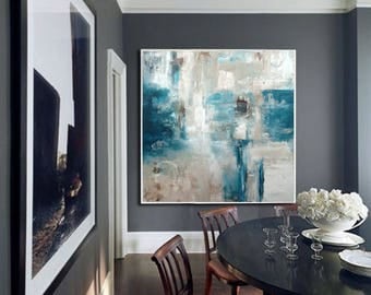 47.25" X47.25" (120cm X 120cm) abstract painting " modern painting fine art, acrylic on canvas