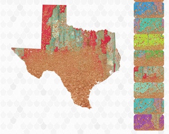 Texas, Texas Clipart, Rustic Clipart, Neon Clipart, United States Shapes, Texas Map, Texas Outline, Decal for Shops, Free Commercial Use