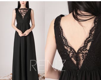 Black Chiffon Dress