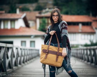 canvas bag women handbag canvas tote bag for women leather bag shoulder bag leather handbag waxed canvas bag canvas travel bag market bag