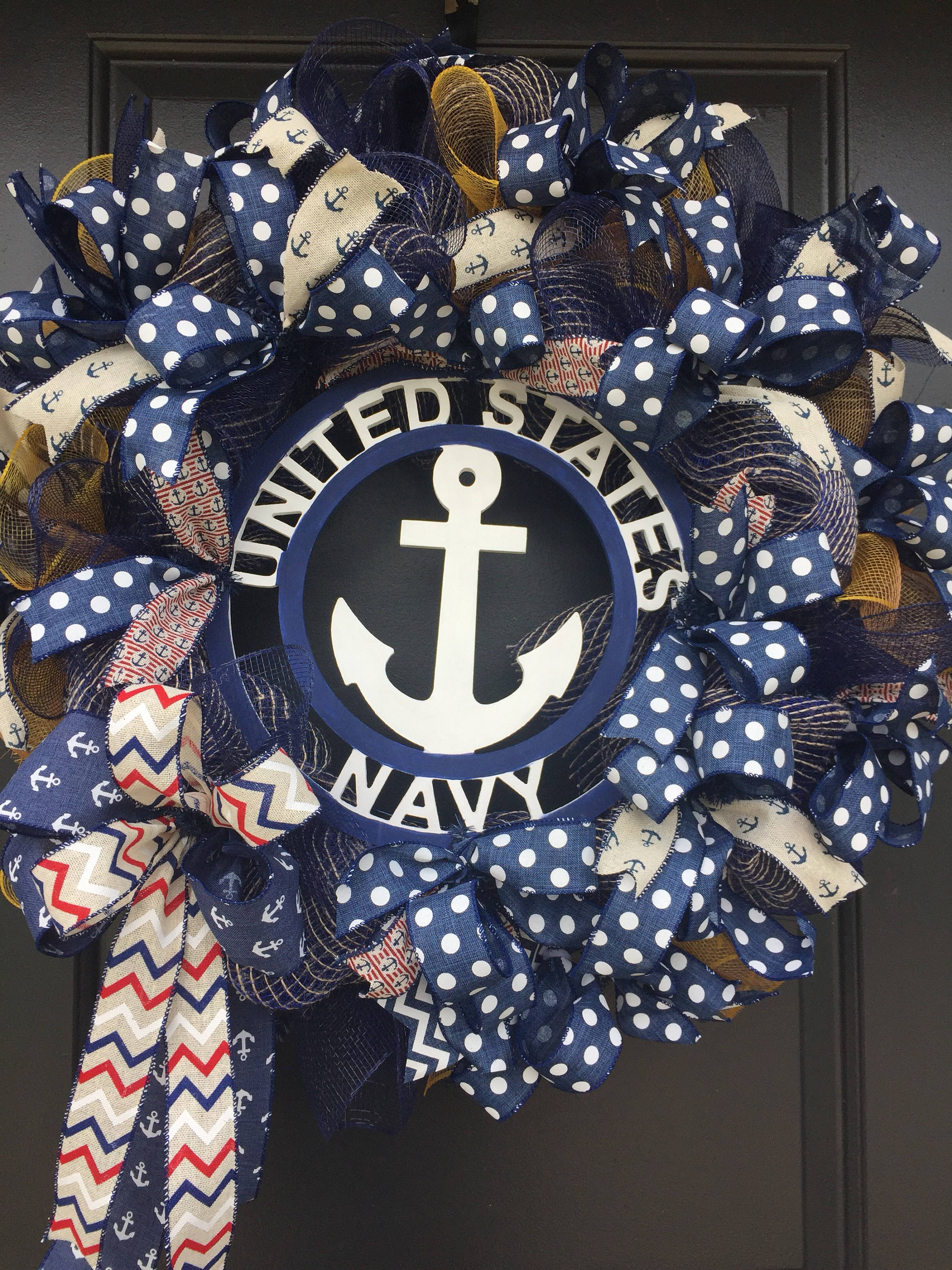US Navy Wreath,Navy Gift, PatrioticWreath, Military Wreath,Naval Wreath How Much Does It Cost To Ship A Wreath