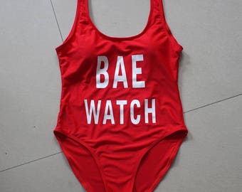 Womens One Piece Bathing Swim Wear Suits DOPE Word Letters RED Summer Beach Body Pool Season Bodysuit