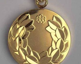 1976 Montreal Olympic 'Gold' Medal with Chain