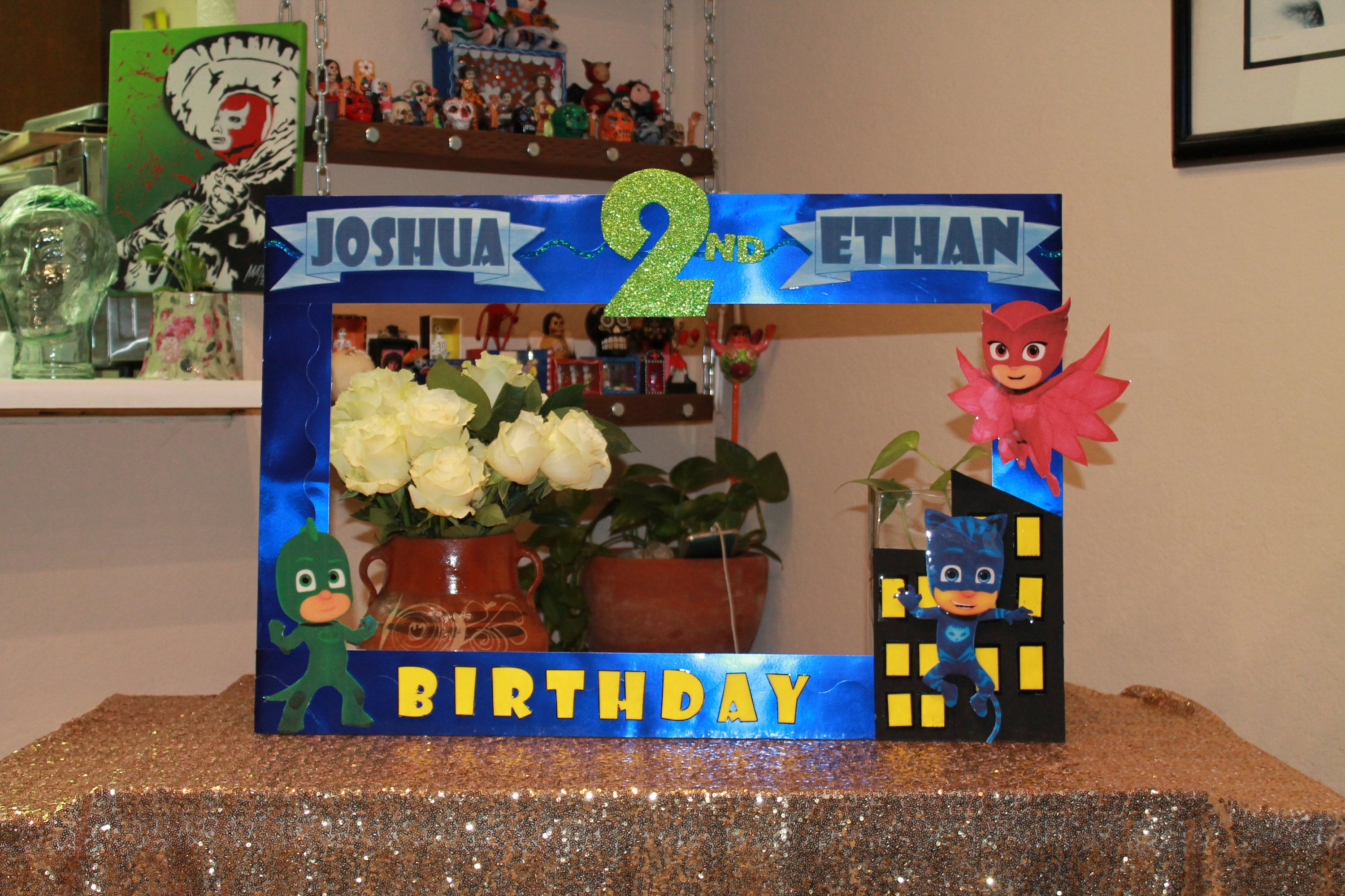 Pj Masks Photo Frame Personilized Photo Prop Photo Booth