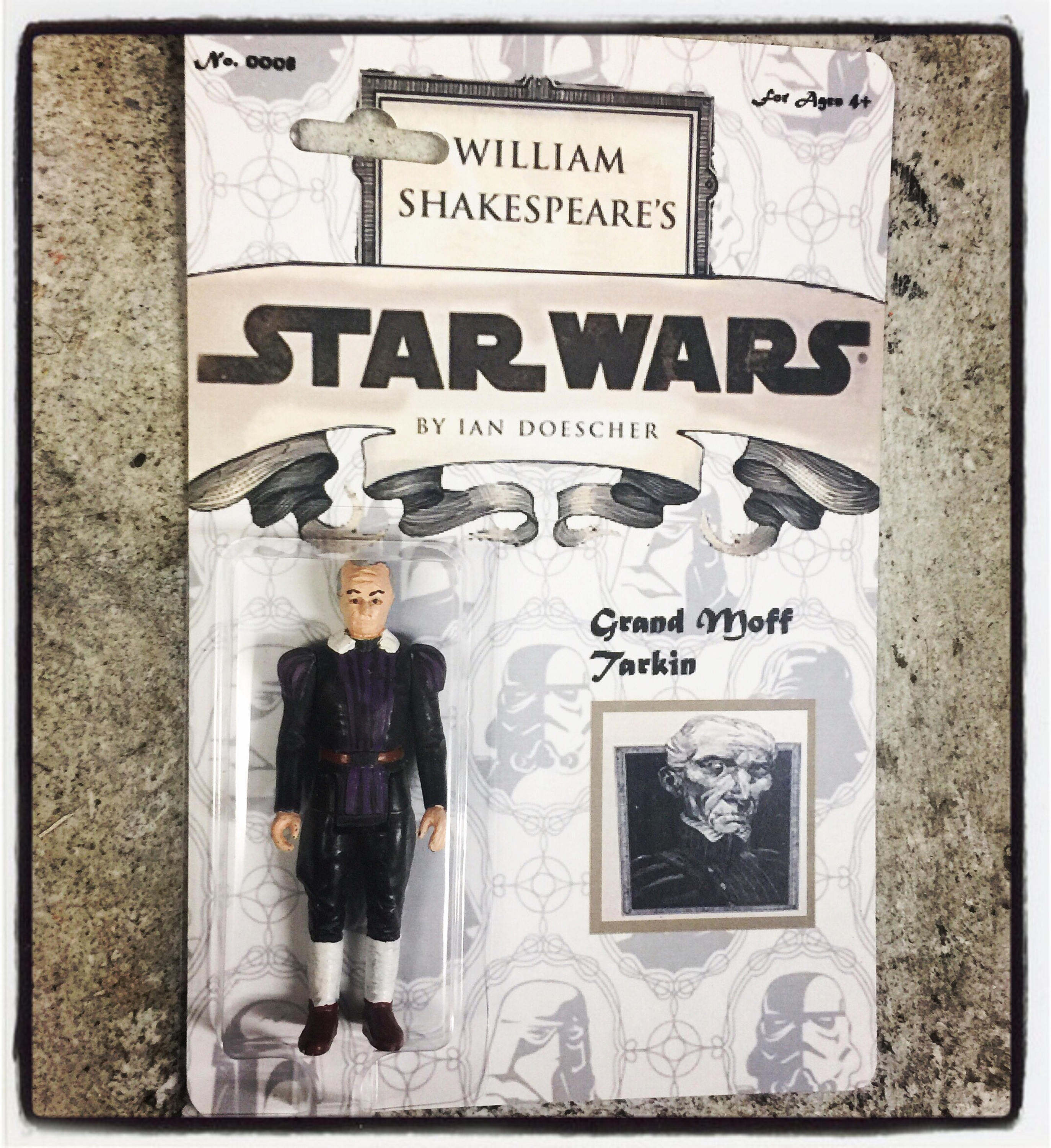 Custom Carded Vintage Star Wars Shakespeare Governor Tarkin 4&quot; Figure steampunk buy now online