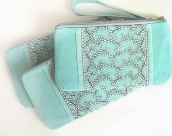 Set of 6 Wedding purse Set Braidesmaid Gift Braidsmaide wristlet Wedding clutch Clutch purse Evening purse Bride clutch bag